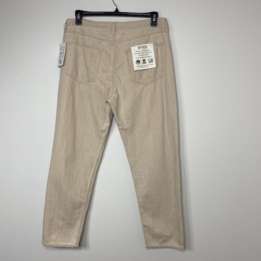 ETICA women's Sz 31 marlowe slim boyfriend‎ Tapered Mid Rise Jeans canyon sand - Picture 2 of 15